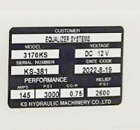 EQ Systems Replacement Hydraulic Pump #3170KS